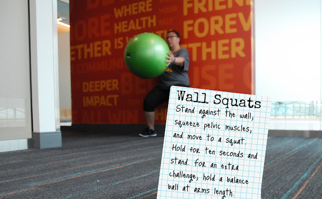 Wall squats  #TENATips for a stronger pelvic floor