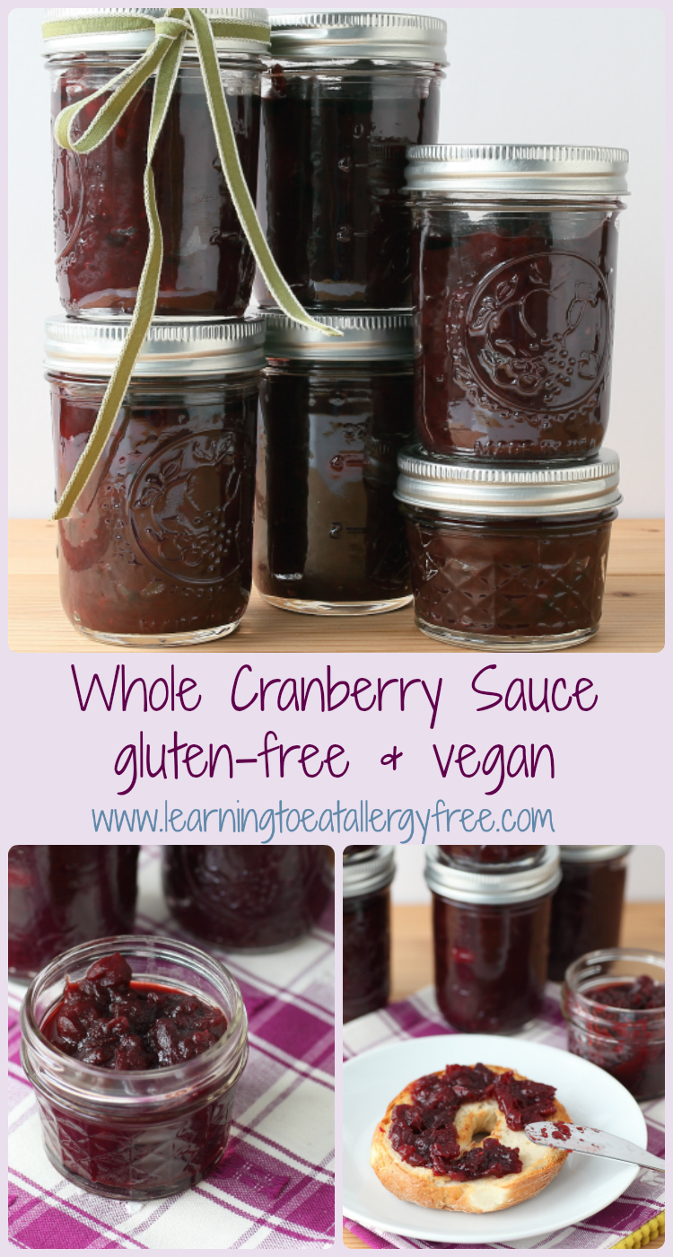 Learning to Eat AllergyFree Whole Cranberry Sauce