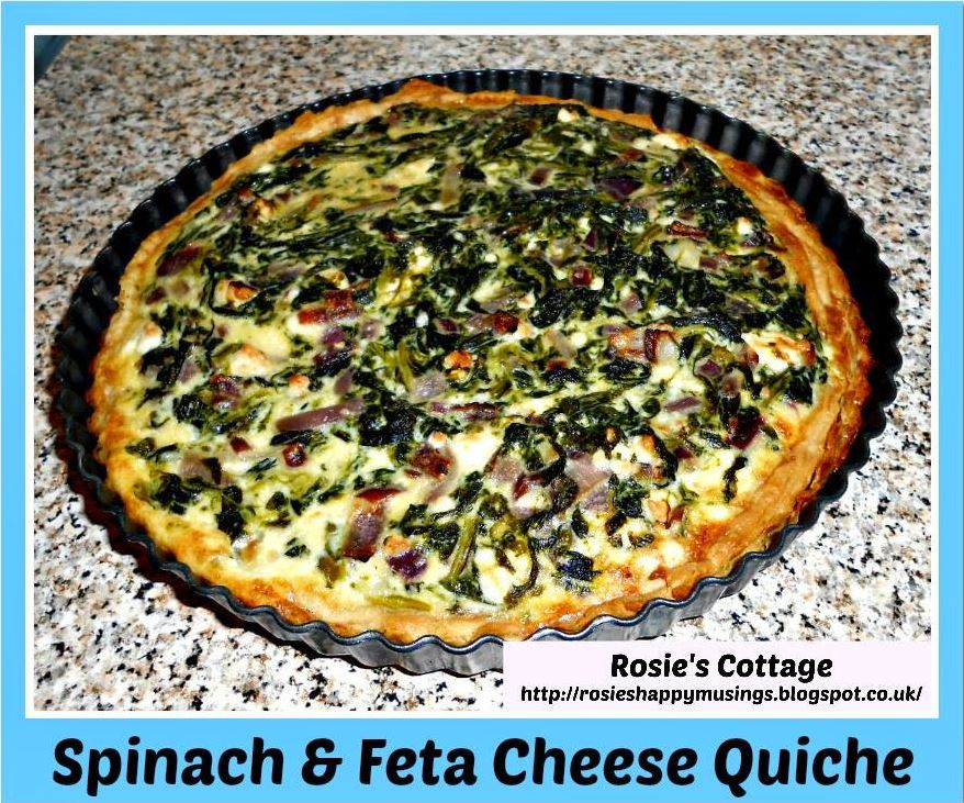 Rosie's Cottage Spinich & Feta Cheese Quiche