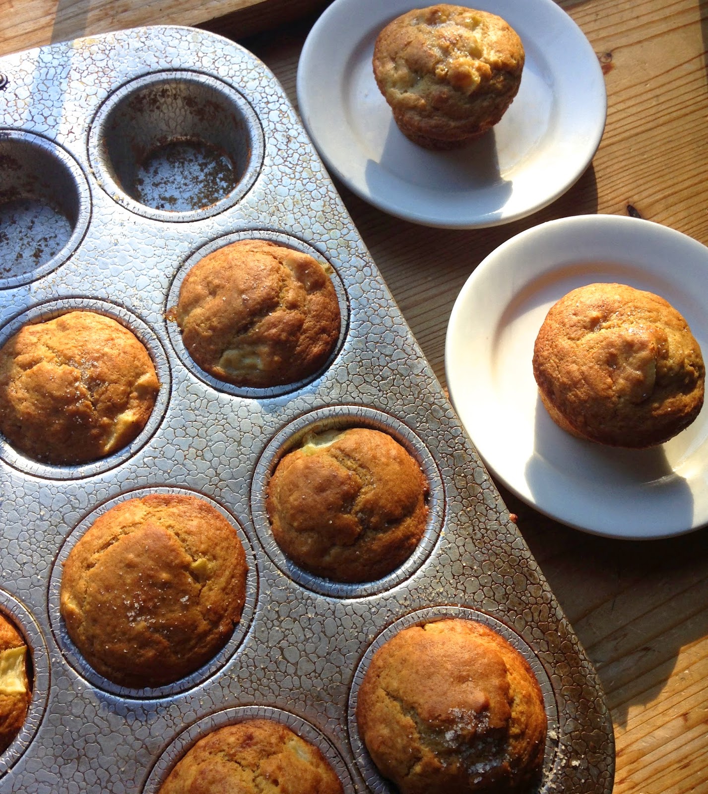 maya*made buttermilk apple cinnamon muffins