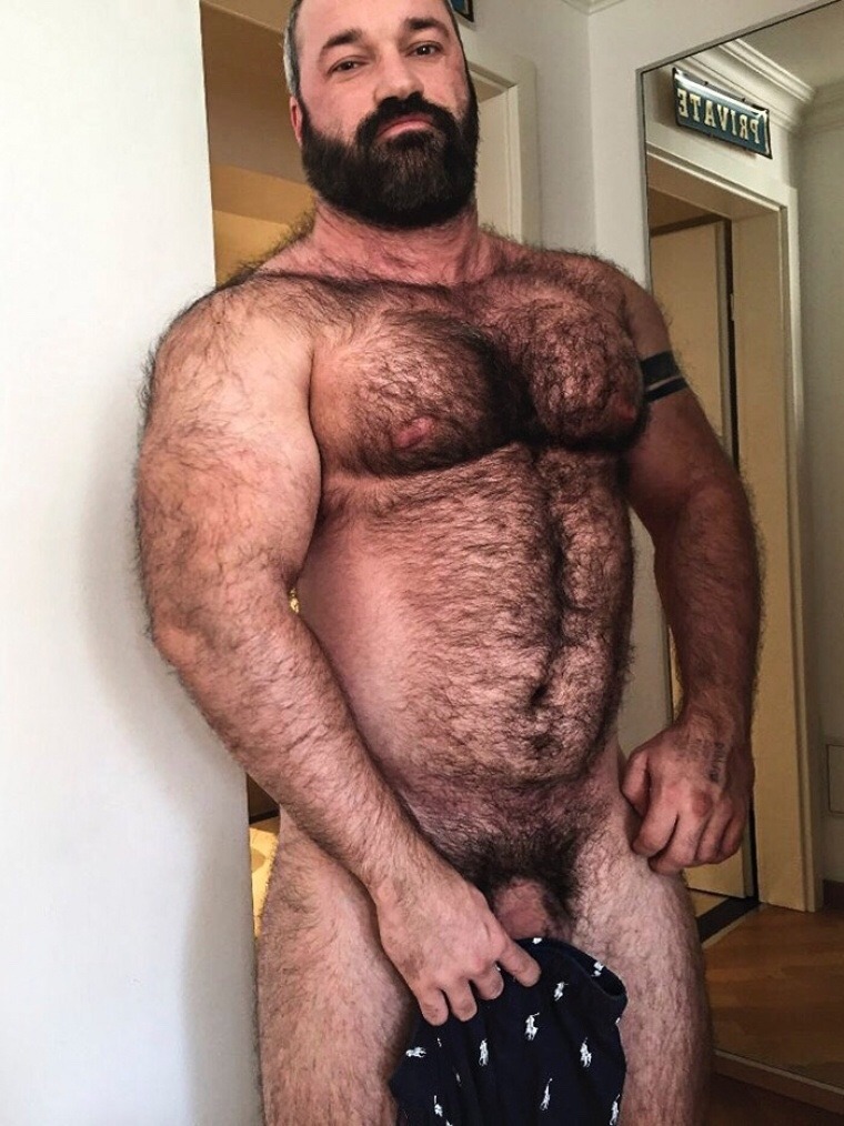 Pregnant toys hairy muscle