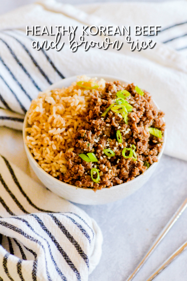 Keat's Eats Healthy Korean Beef with Brown Rice