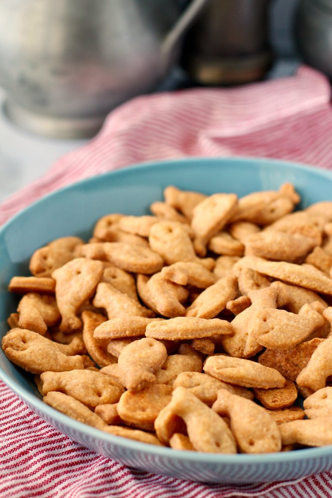 Homemade Fish Crackers with Cheddar and Whole Wheat Karen's Kitchen