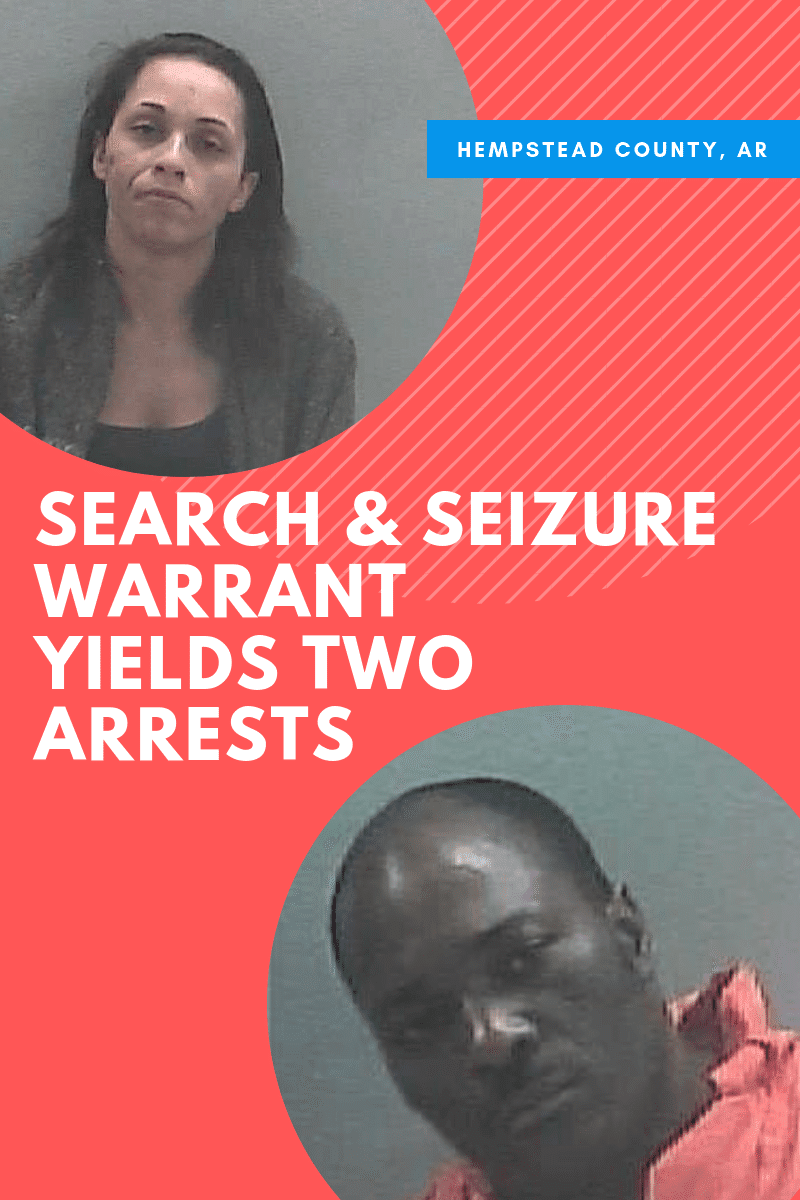 Search and Seizure Warrant produces two arrests in Hope
