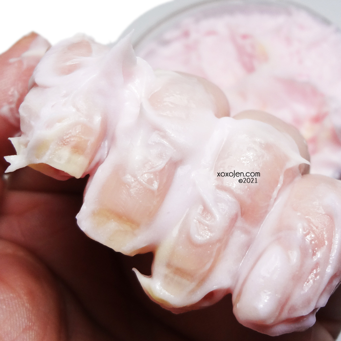 xoxoJen's swatch of The Soapy Chef Fresh Fruit Salad whipped body butter