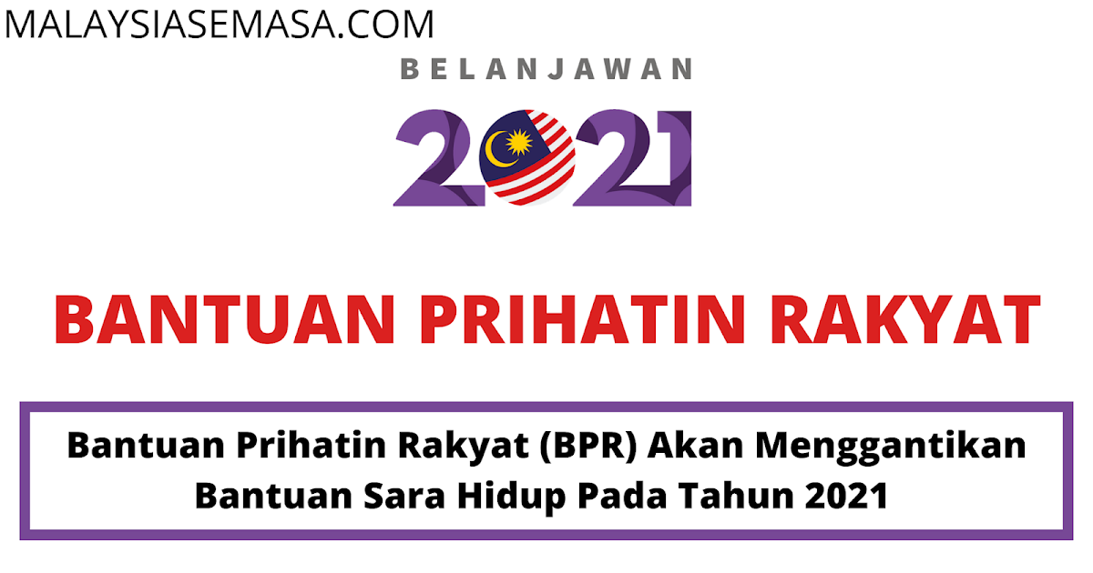 Bantuan Prihatin Rakyat 2021 Sebanyak RM1800.00
