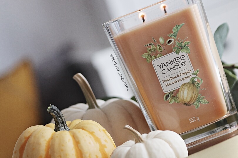 Tonka Bean & Pumpkin Yankee Candle Słodka dynia na jesień Po tej