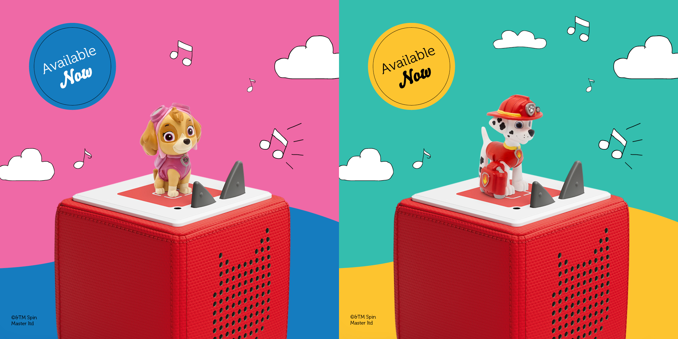 Tonies Release 'PAW Patrol' Skye and Marshall Figures for Toniebox
