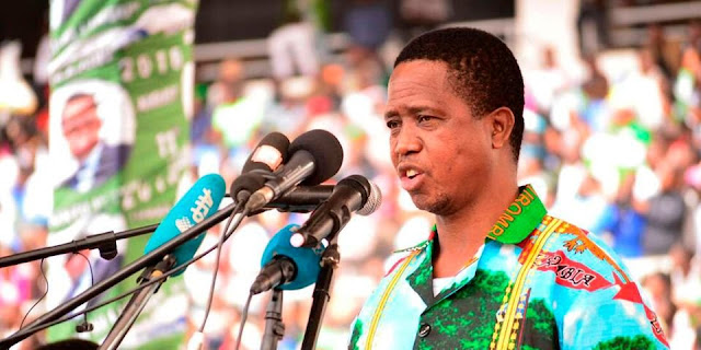Zambia President Edgar Lungu collapses after 'sudden dizziness' at Defence Day event 