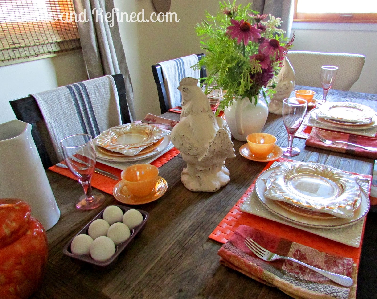 Summer Breakfast Tablescape @ Rustic-refined.com