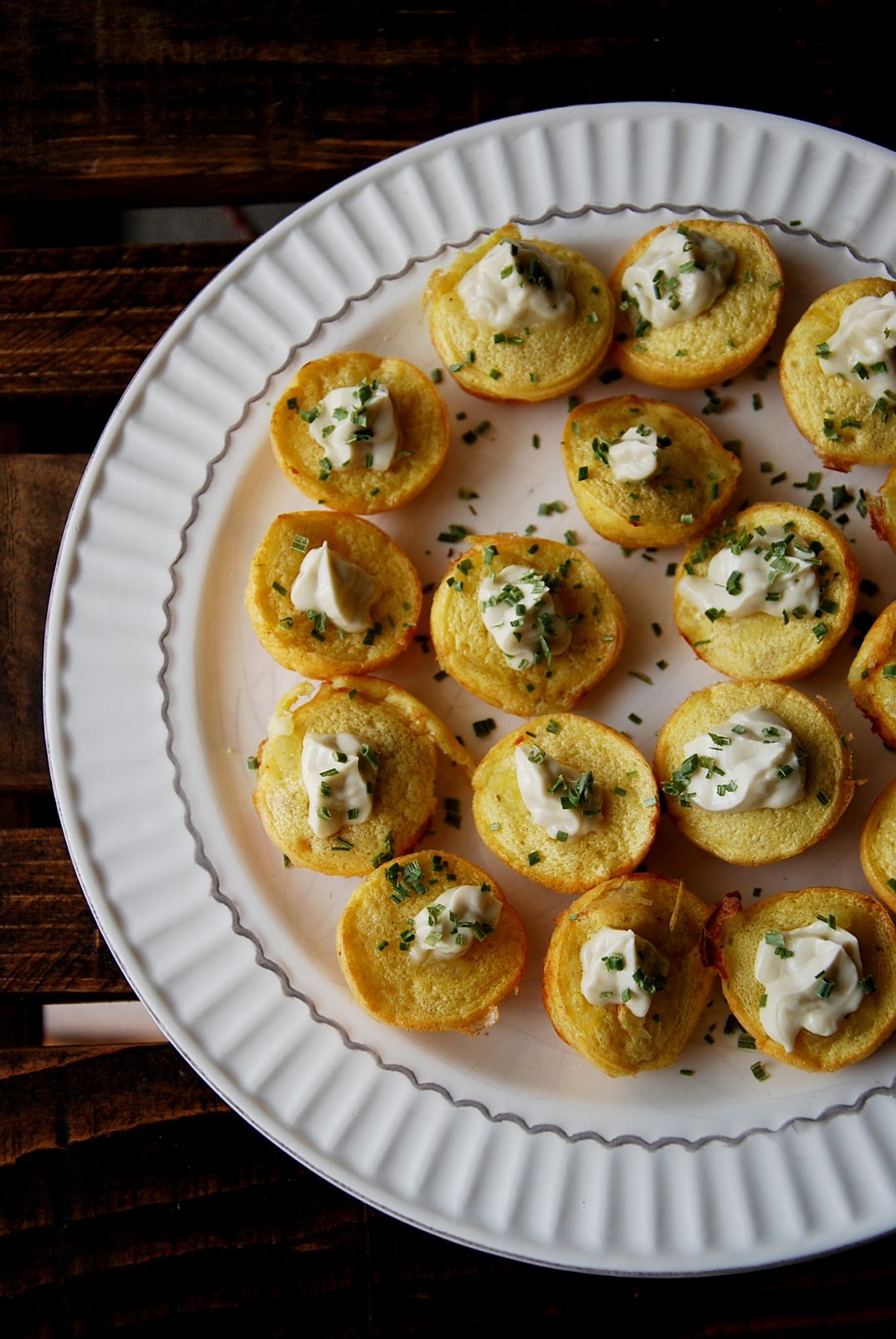 Mini tortillas de patata y queso crema azul — Chez Silvia