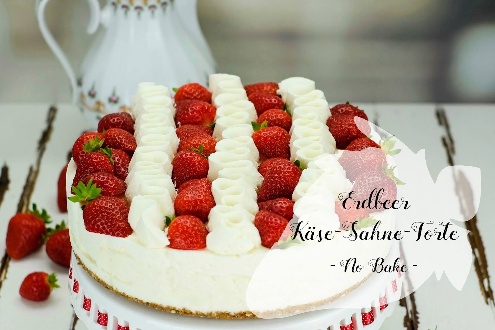 Erdbeer Käse-Sahne-Torte - No Bake - | Marion&amp;#39;s Kaffeeklatsch