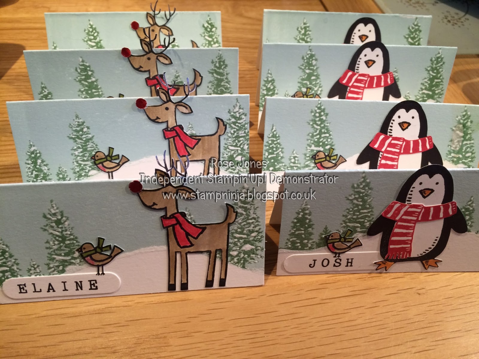 Stamp Ninja: Christmas Table Place Names