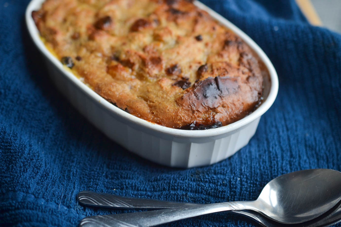 Greedy Girl Cheesy chocolate brioche bread pudding for two