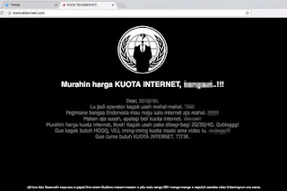 Protes Soal Harga Internet Mahal, Hacker BOBOL Website Telkomsel