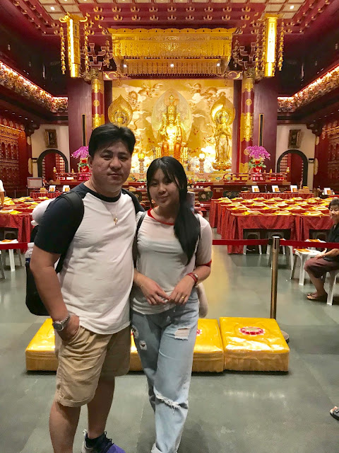 Inside Buddha Tooth Relic Temple and Museum