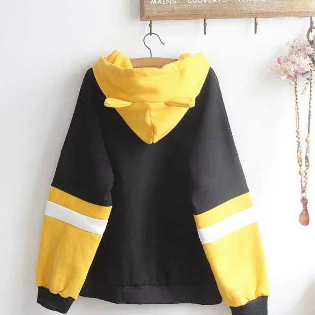 ÁO KHOÁC NỈ HOODIE MÈO SIÊU KUTE