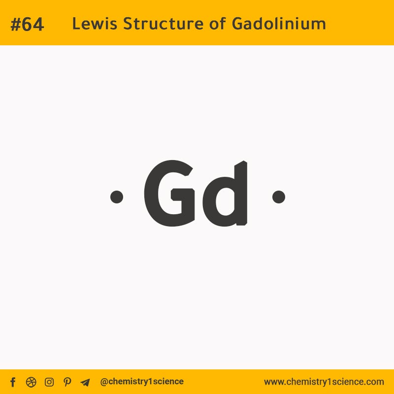 Lewis Structure of Gd Gadolinium  تركيب لويس لعنصر الغادولينيوم