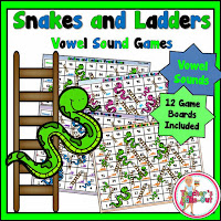 Snake and Ladders Vowel Sound Games