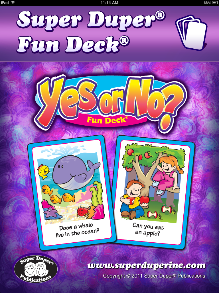Yes or No Fun Deck [app review.] Simply Speech