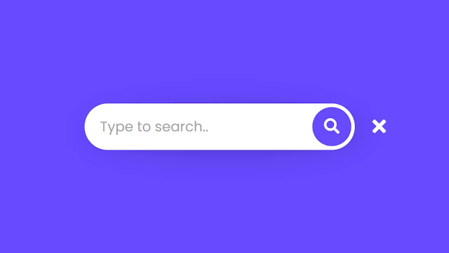 Animated Search Box using HTML CSS & JavaScript