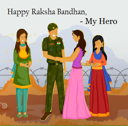 Raksha Bandhan Messages for Soldiers