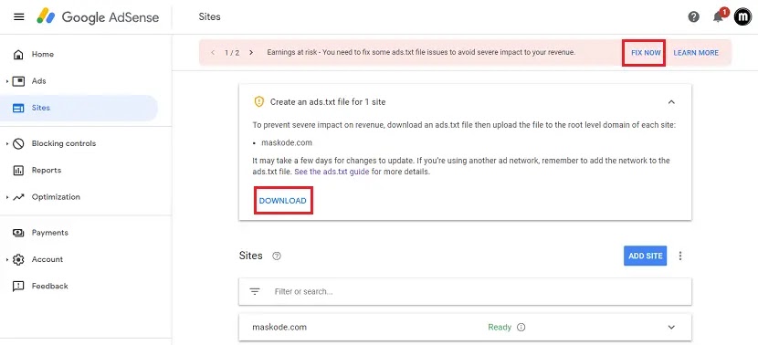 Cara Mengaktifkan Ads.txt di Blogspot