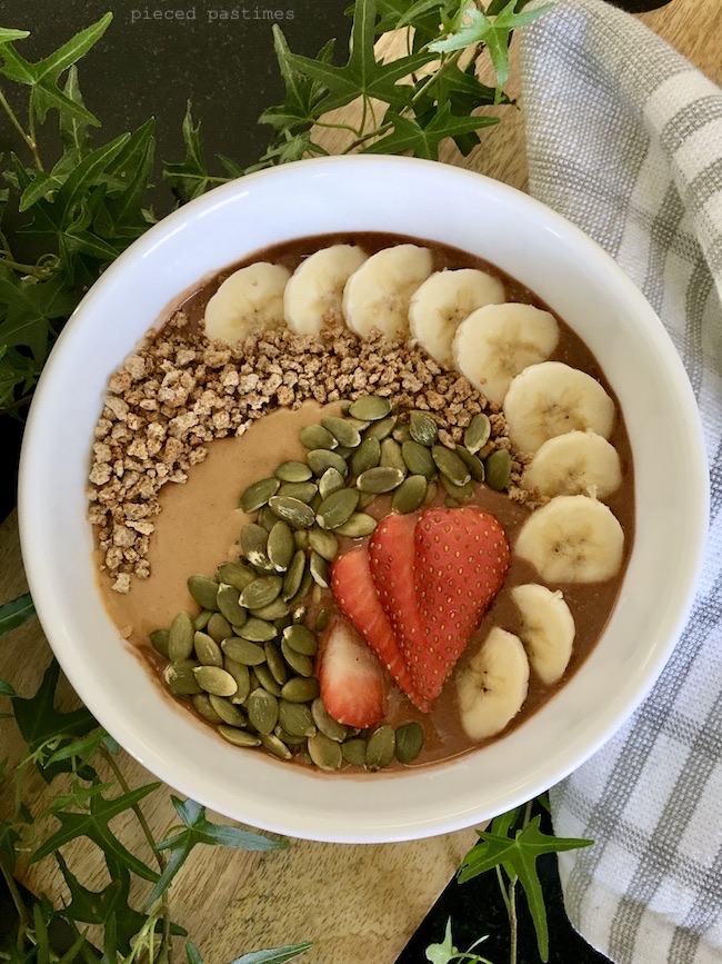 Chocolate Smoothie Bowl - Round 2 at Pieced Pastimes