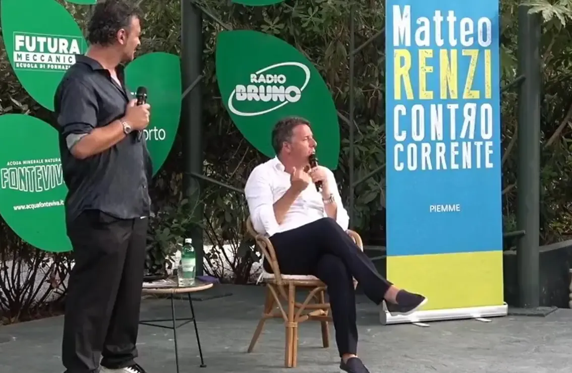 Matteo Renzi in Verisiliana per presentare il suo libro