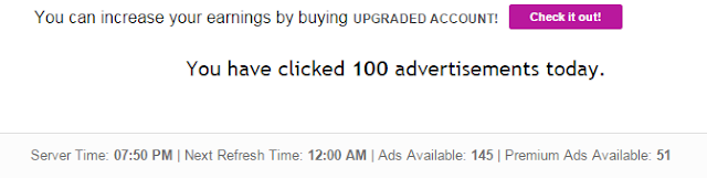 Total ads clicked per day | Ojooo wad Total ads clicked per day | Ojooo wad