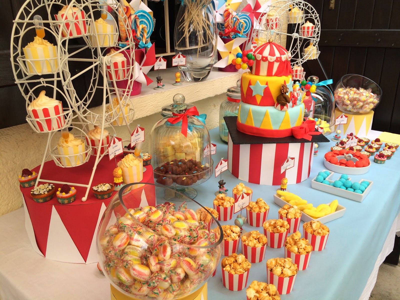 Fabtastic Cakes Candy bar Cirque Baptême de Léo