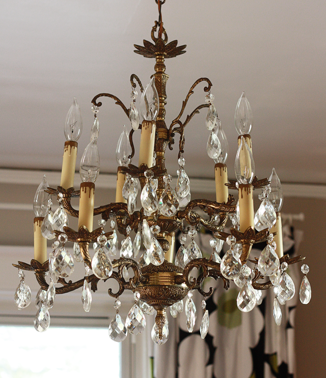 My New Slash Old Chandelier Mrs Snow, How To Tell If My Chandelier Is Real Crystal