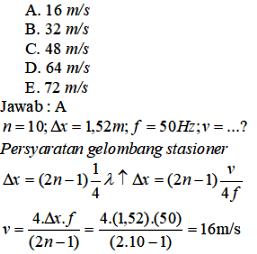 DESTINASI FISIKA: Chapter 05 Gelombang Mekanik SNMPTN