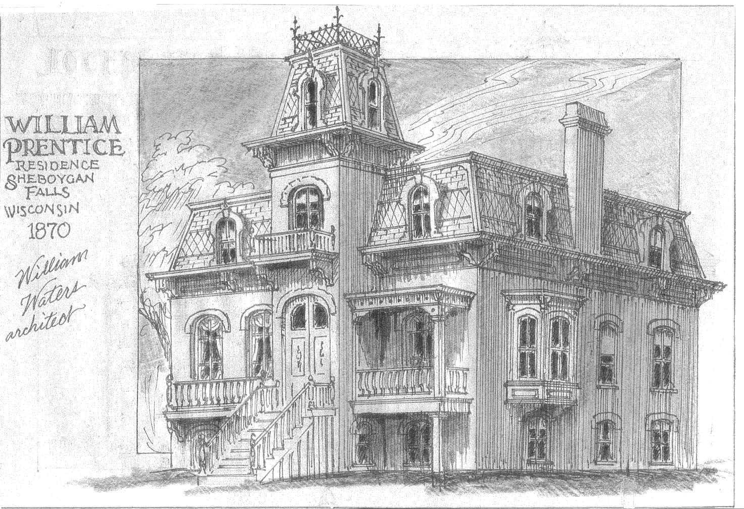 William Waters Oshkosh Architect The Wm. Prentice Residence