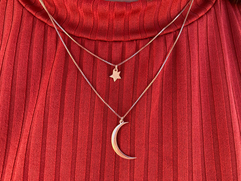 Collar luna estrella