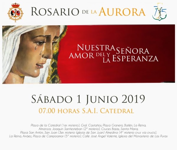 Rosario de la aurora con Ntra. Sra. del Amor y la Esperanza de Málaga Rosario de la aurora con Ntra. Sra. del Amor y la Esperanza de Málaga