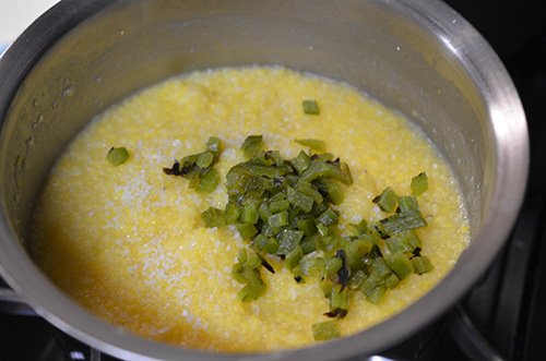 Fire roasted jalapeno cheddar grits