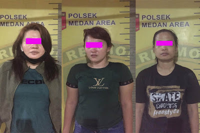 Tiga Wanita Komplotan Pengedar Sabu Ditangkap Polsek Medan Area