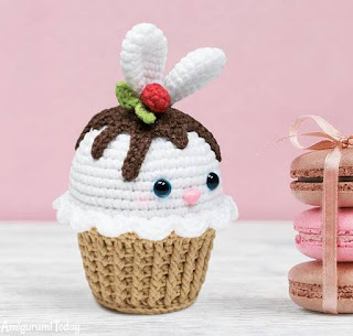 PATRON GRATIS CUPCAKE CONEJO AMIGURUMI 42102