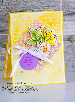 Check out my card that I cased from the Catalog using inspiration from a box created using the Hand Penned Petals Suite from Stampin' Up! Click here