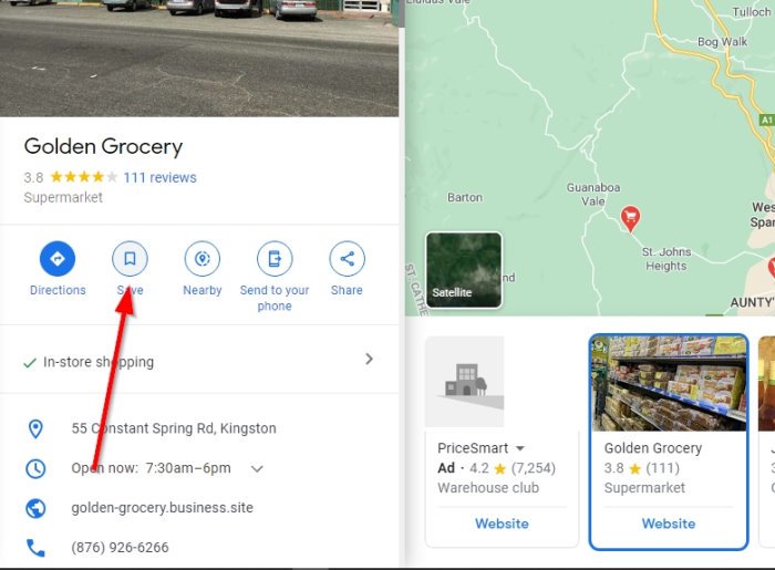 guarda tus lugares favoritos en Google Maps