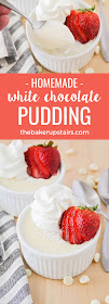 This rich and silky smooth white chocolate pudding is so easy to make at home, and way better than store-bought!