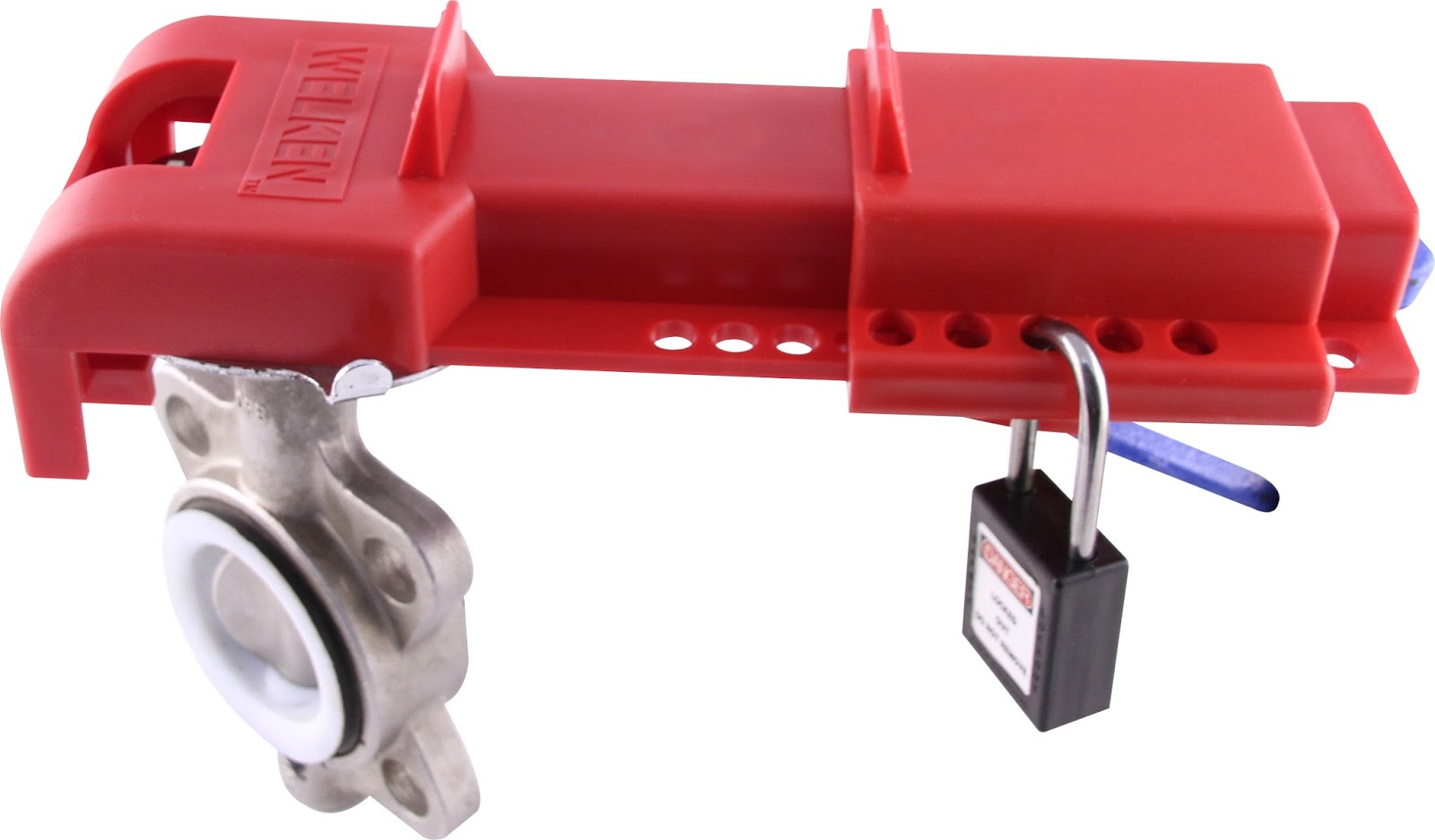 Safety Lockout Tagout Butterfly Valve Lockout Tagout , CE certificate