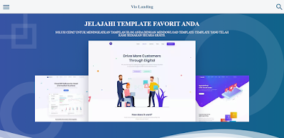 free landingpage template vio-v landing page