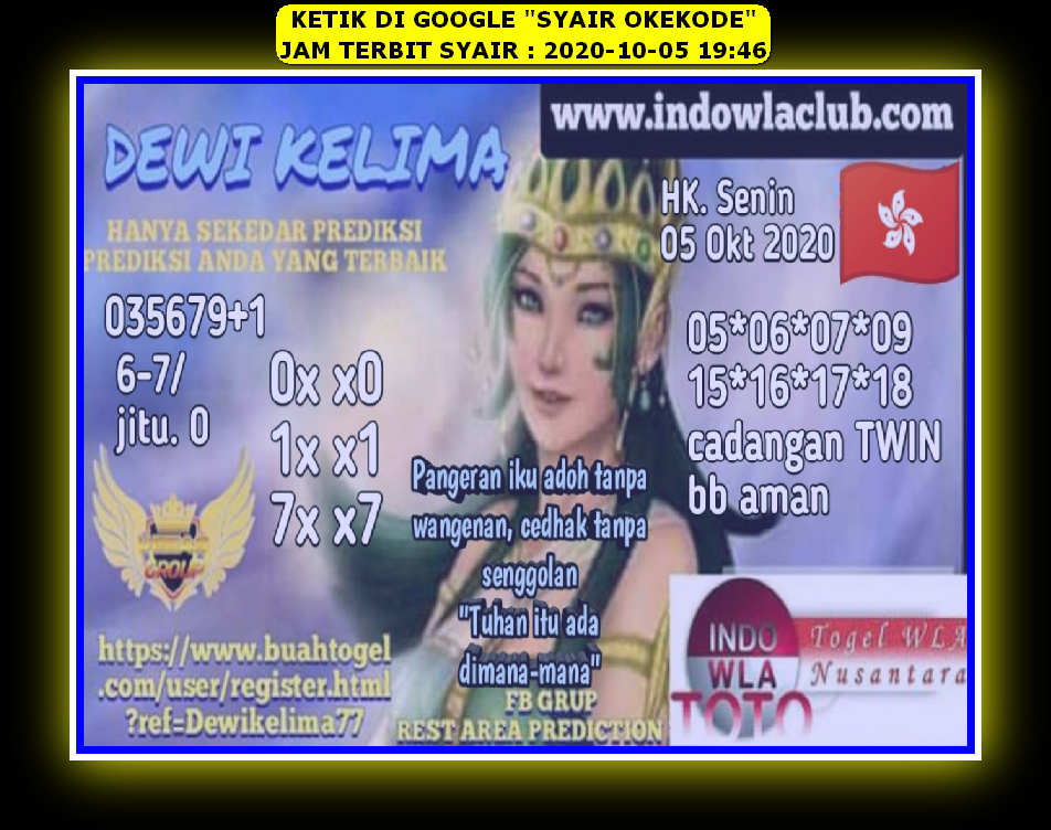 1 New Message Kode Syair Hongkong 5 Oktober 2020 Forum Syair Togel Hongkong Singapura Sydney