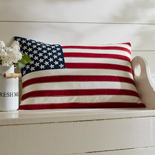 Taylor Linens Old Glory American Flag throw pillow