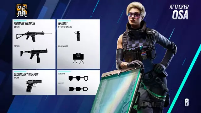 Rainbow Six Osa loadout