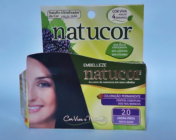 Banho de brilho com Natucor preto suave 2.0