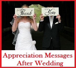 Appreciation Messages And Letters After Wedding