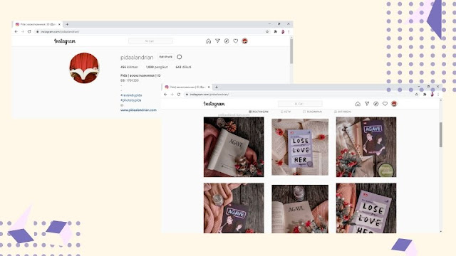 Review buku di Instagram